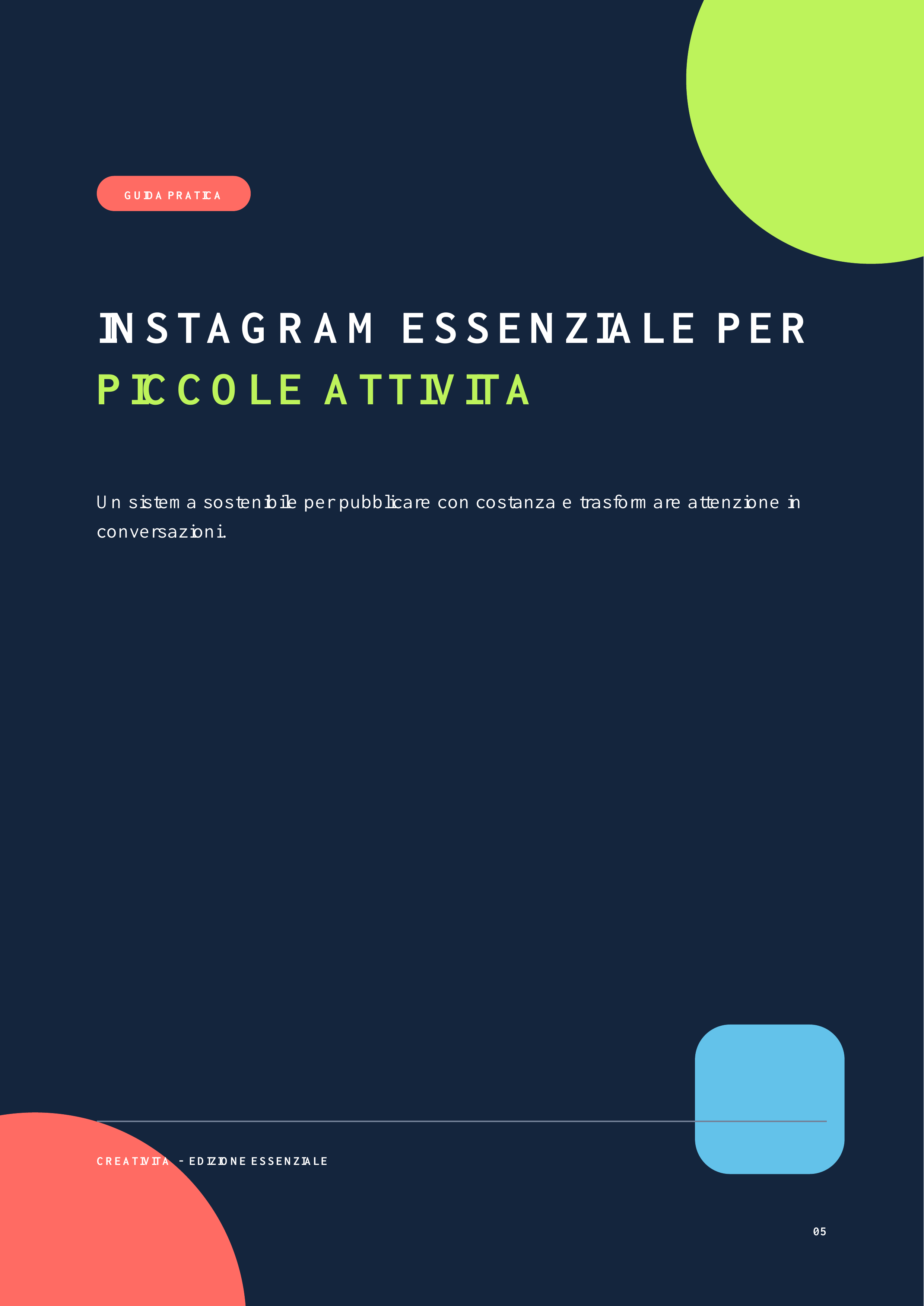 Instagram essenziale per piccole attività